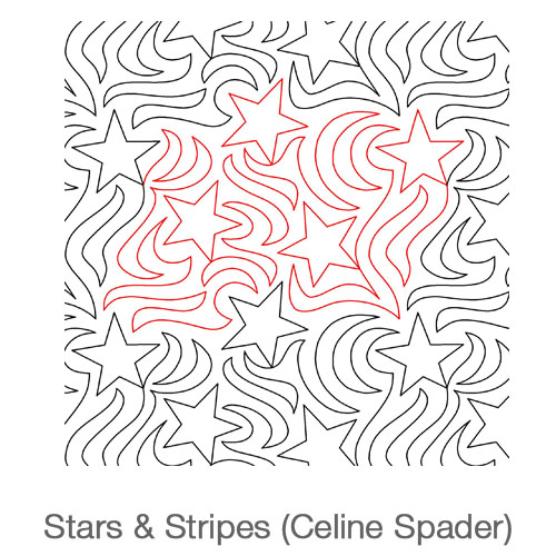 Stars & Stripes Longarm Pattern
